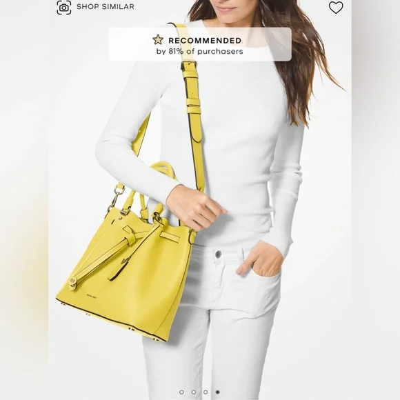 Micheal Kors Blakely Medium Leather Bucket Bag - Picture 4 of 7